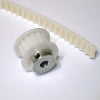 XL 14-tooth 0.200 inch pitch timing pulley with 1/4 inch bore for CNC motor shaft