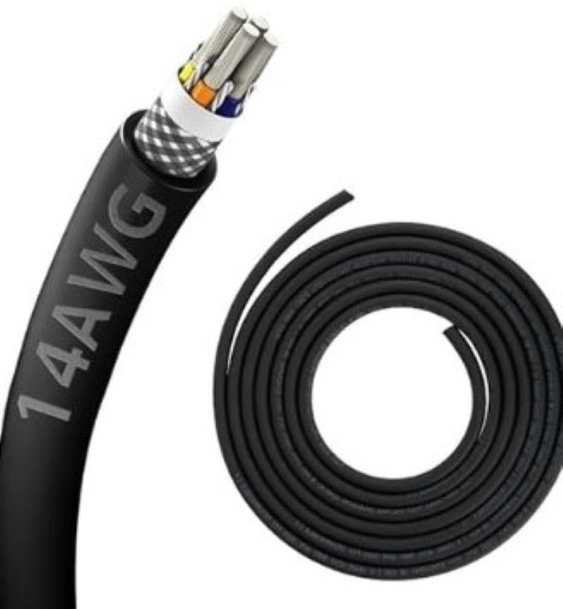 14AWG 4-core shielded CNC wire for machine control wiring