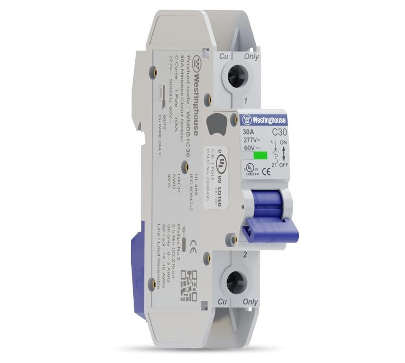 DIN rail circuit breaker for CNC control box wiring