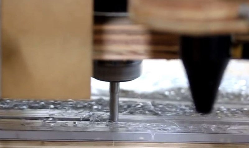 Cutting Aluminum with the greenBull CNC and Onsrud End Mill