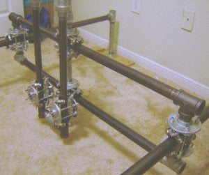 CNC Machine in Pipe
