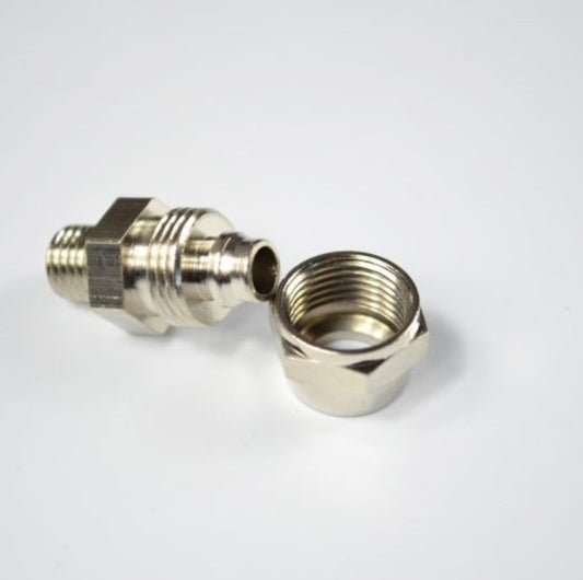 8mm nozzle fitting for water-cooled CNC spindle tubing connection
