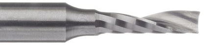 variant image of LMT Onsrud 63-718 Solid Carbide Upcut Spiral O Flute Cutting Tool, Inch, Uncoated (Bright) Finish, 21 Degree Helix, 1 Flute, 2.0000" Overall Length, 0.1875" Cutting Diameter, 0.2500" Shank Diameter