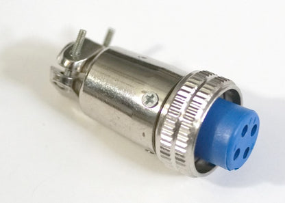 4-pin non-threaded female spindle connector for CNC VFD cable wiring