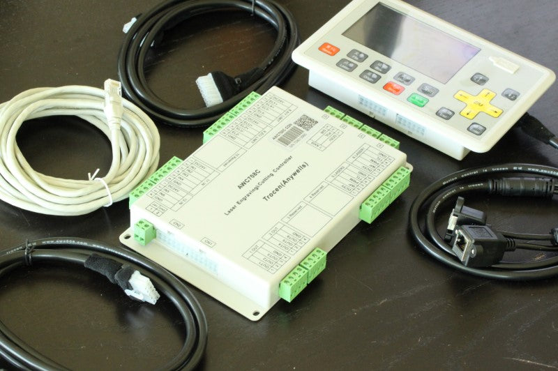 DSP laser control system with LCD panel for CO2 laser cutters and engravers