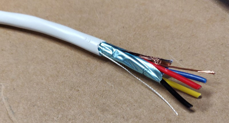 18/4 AWG shielded stranded cable for CNC stepper motors and spindle wiring