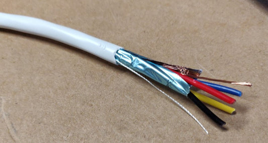 18/4 AWG shielded stranded cable for CNC stepper motors and spindle wiring