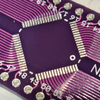 64 Pin LQFP Breakout (3 Sided Configuration)