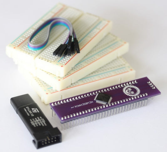 STM32F030 ARM Cortex-M0 ultra basic kit with ST-Link V2 programmer and breadboards