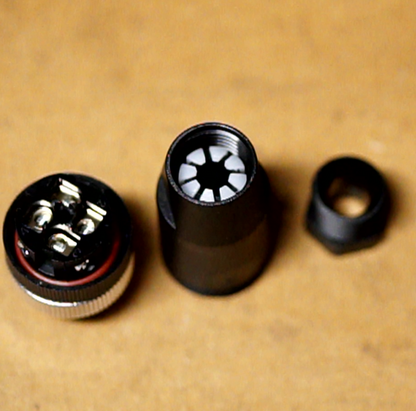 M12 4-Pin-Sensorstecker A-codiert (für Näherungs-, End- und Not-Aus-Schalter sowie andere Sensoren)