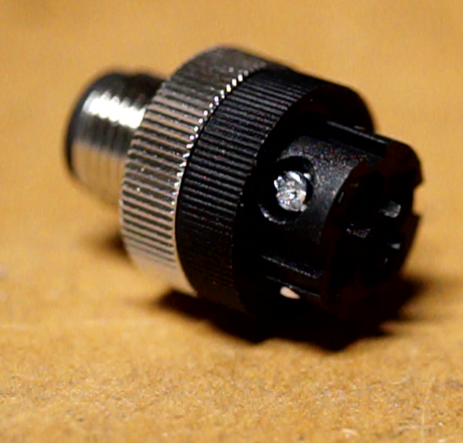M12 4-Pin-Sensorstecker A-codiert (für Näherungs-, End- und Not-Aus-Schalter sowie andere Sensoren)