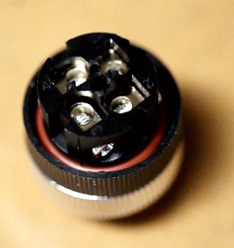 M12 4-Pin-Sensorstecker A-codiert (für Näherungs-, End- und Not-Aus-Schalter sowie andere Sensoren)