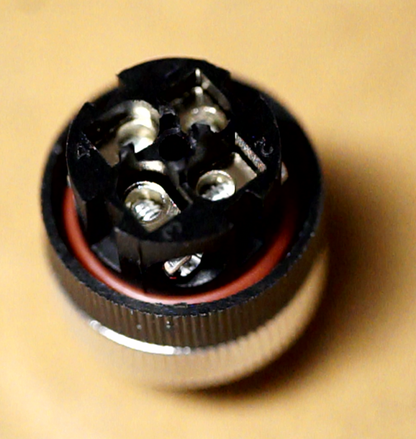 M12 4-Pin-Sensorstecker A-codiert (für Näherungs-, End- und Not-Aus-Schalter sowie andere Sensoren)