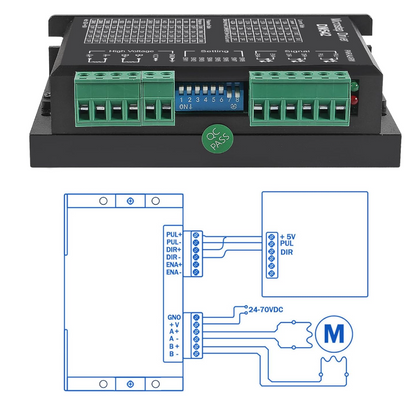 Motortreiber 18-50V DC Bis zu 4,2 Ampere 400 bis 25000 Schritte/Umdrehung