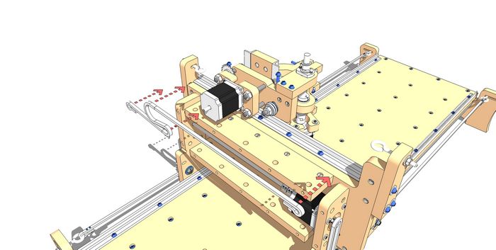 Add the Y-Axis Roller Chain
