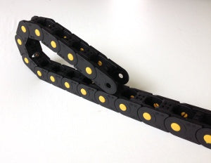 1 inch by 0.87 inch CNC cable carrier chain for wires hoses and conduit