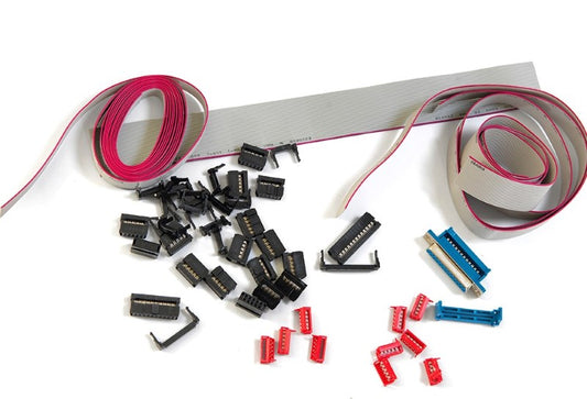 PoKeys57CNC CablePack with flat ribbon cables and IDC connectors for CNC wiring