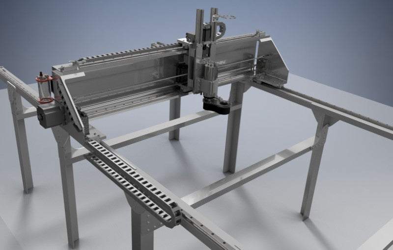 Overhead image of the Fabricator Pro metal CNC Machine from buildyuurcnc.com
