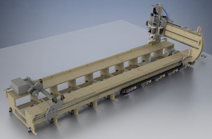 greenBullV2 CNC Router, size: 02x08, angle: flat, f1: with 4th axis, f2: with laser gantry, f3: no laser on head