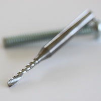 1/8 inch single flute upcut end mill for CNC cutting plastic wood and aluminum